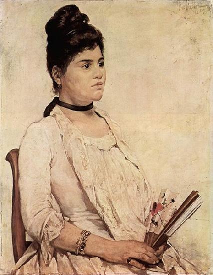 Giovanni Fattori Portrat der Stieftochter Spain oil painting art